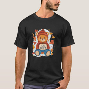 Autumn Magic and a Cheerful Teddy Bear Friend T-Shirt