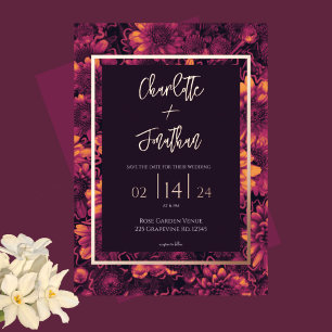 Autumn Magic Garden Floral Wedding Gold