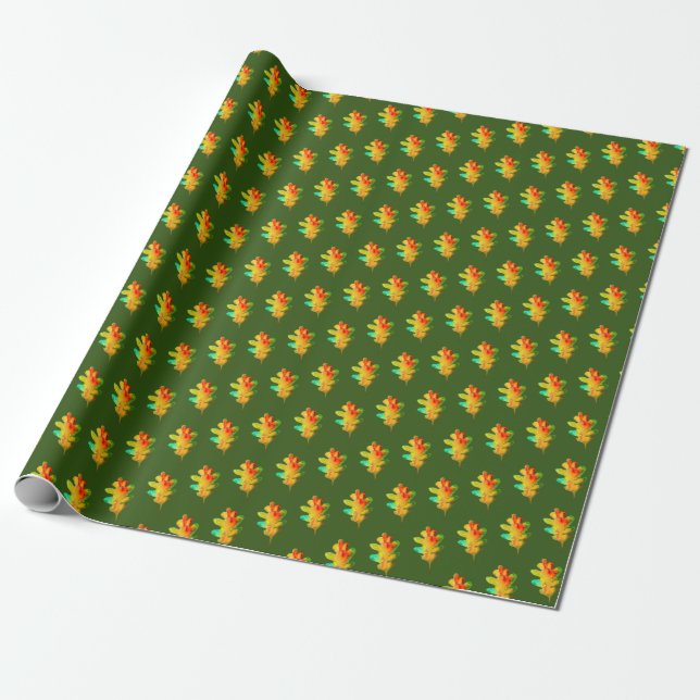 Autumn Magic Wrapping Paper (Unrolled)