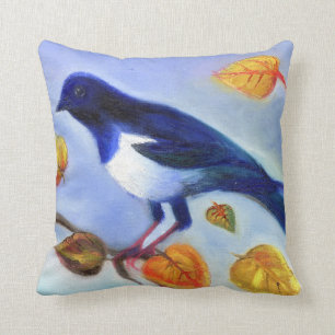 Autumn Magpie 2012 Cushion