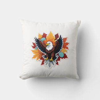 Autumn Majesty Eagle Cushion