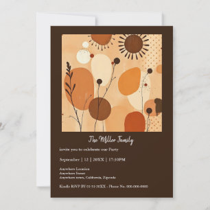 Autumn Mandala Earthy Warm Floral Pattern