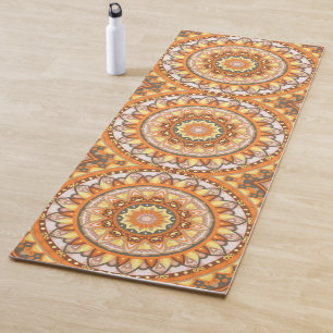 Autumn Mandala Meditation Warm Fall Fitness Boho Yoga Mat