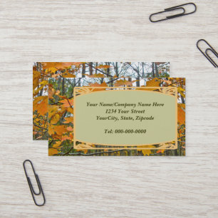 Autumn Maple Foliage Business Card