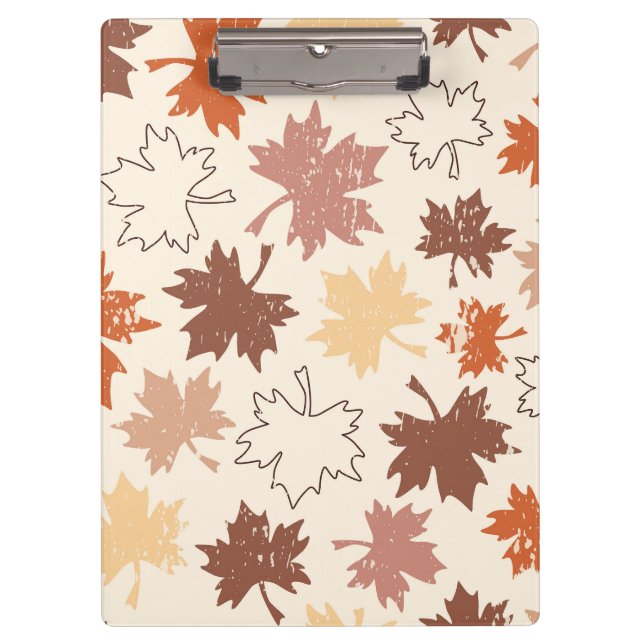 Autumn maple leaf earthy tones thanksgiving clipboard (Front)