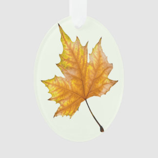 Autumn maple leaf ornament