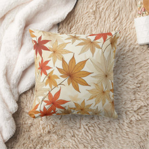  autumn maple leaf pillow