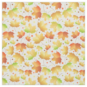Autumn Maple leaves Fabric