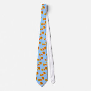 Autumn Maple Leaves Falling Tie