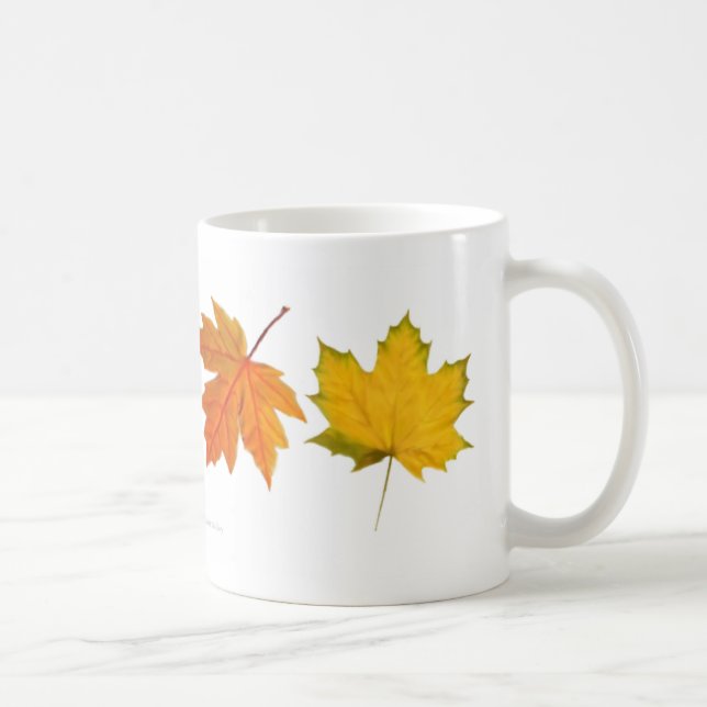 Autumn Maple Leaves Mug (Right)