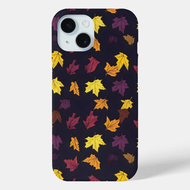 Autumn Maple Leaves Pattern Case-Mate iPhone Case (Back)