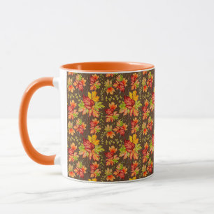 Autumn maple leaves pattern  mug