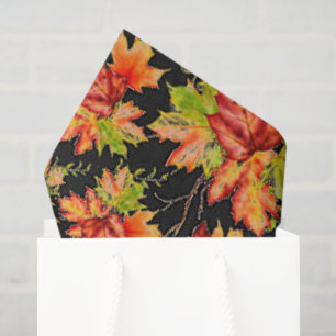 Autumn maple leaves pattern tissue paper