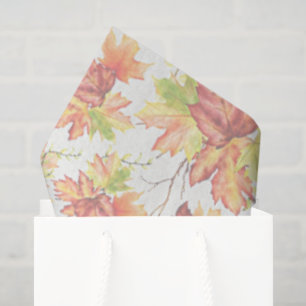 Autumn maple leaves pattern  tissue paper
