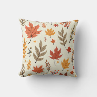 Autumn maple pillow cushion