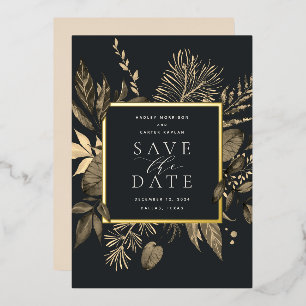 Autumn Meadow Foil Save the Date Card