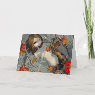 "Autumn Mermaid" Greeting Card