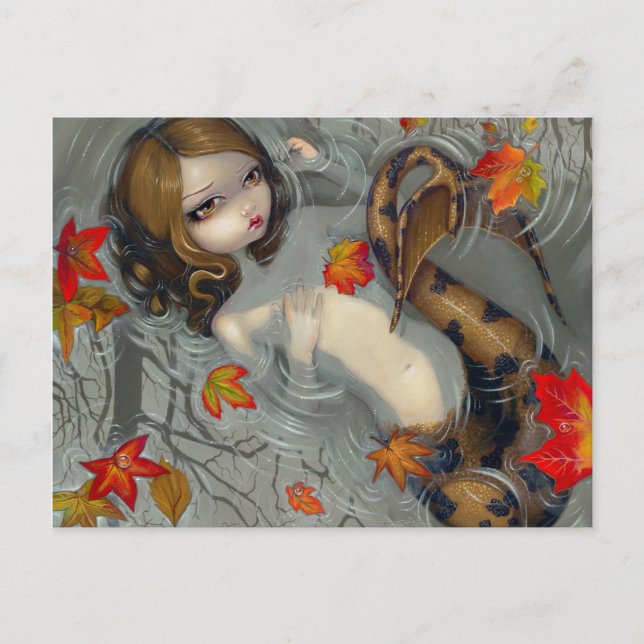 "Autumn Mermaid" Postcard (Front)