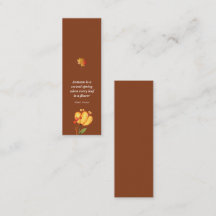 Autumn Mesmerising Mini Bookmark  Calling Card