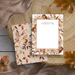 Autumn Message Card<br><div class="desc">Create a heartfelt autumn celebration with the Autumn Message Card. This "Message for the Bride to Be" card features beautiful hand-painted watercolor leaves, dahlias, and roses in rich fall colours, providing a charming way for guests to share their wishes. The elegant design adds warmth and beauty to your event. Let...</div>