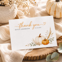 Autumn Minimalist Little Pumpkin Baby Shower