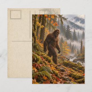 Autumn Mist Bigfoot Postcard