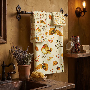 Autumn mix bath towel set