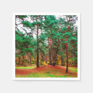 Autumn mixed forest napkin