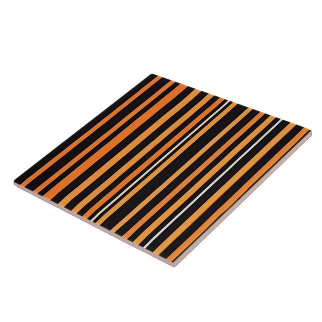 Autumn Modern Orange Luxury Collection Tile (Side)
