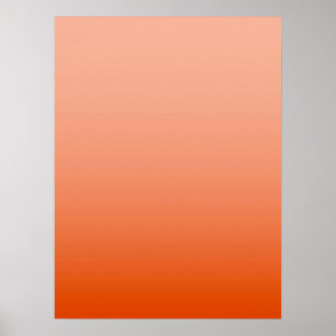 AUTUMN MOOD – Burnt Apricot deep to light Poster