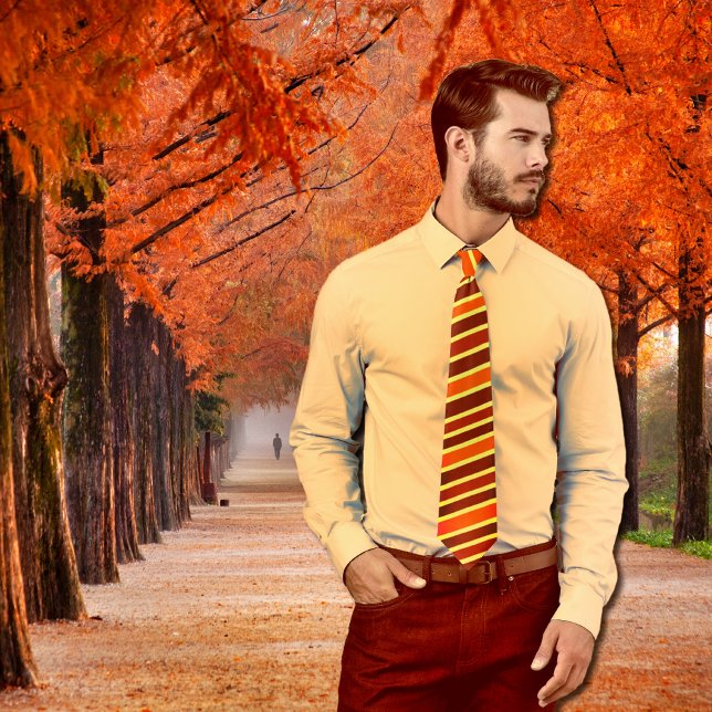 Autumn mood stripes tie (Creator Uploaded)