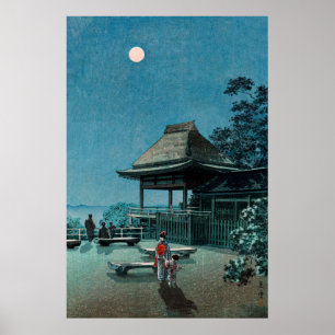 Autumn Moon at Ishiyama Temple by Tsuchiya Koitsu Poster