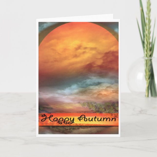 Autumn Moon Card (Front)