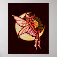Autumn Moon Fairy Witch Daisy Artwork MoonChild