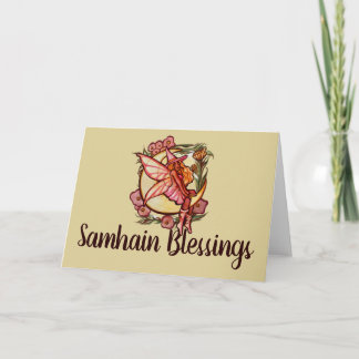 Autumn Moon Fairy Witch Fall Fairies Card