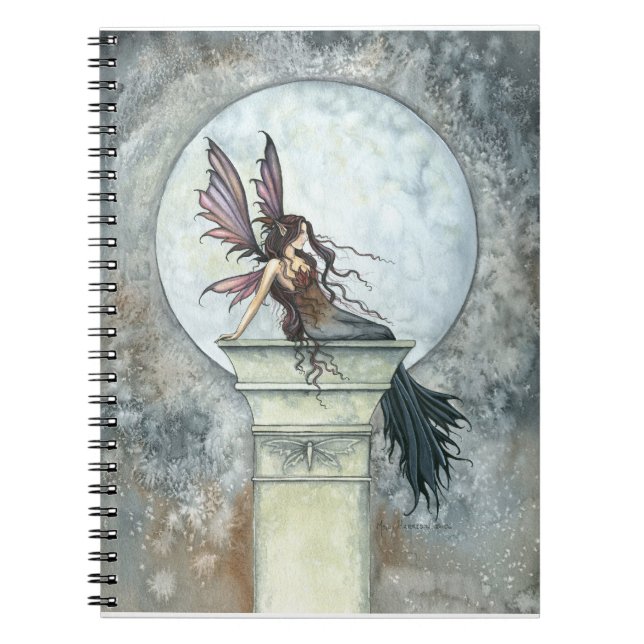 Autumn Moon Fantasy Fairy Notebook (Front)