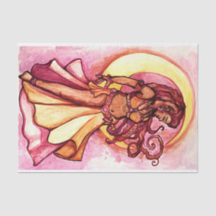 Autumn Moon Goddess Belly Dancer Tissue Paper