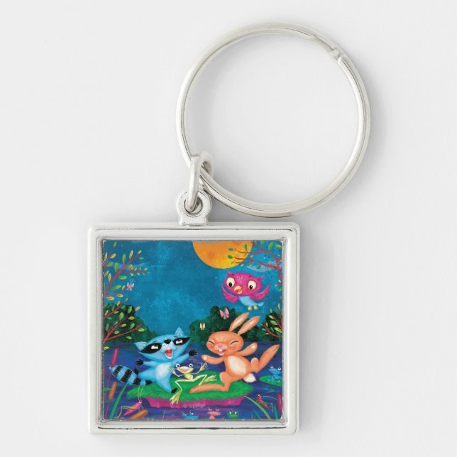 Autumn Moon Key Ring (Front)