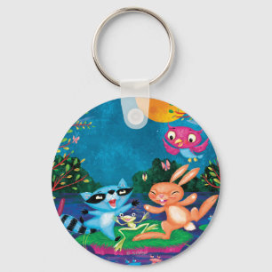 Autumn Moon Key Ring