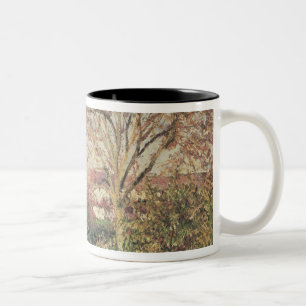 Autumn morning at Eragny, 1897 Two-Tone Coffee Mug
