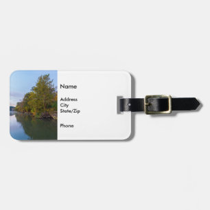 Autumn Morning Lake Springfield Luggage Tag