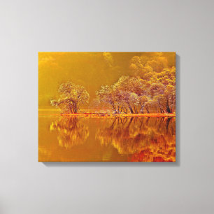 Autumn Morning Reflections Canvas Print