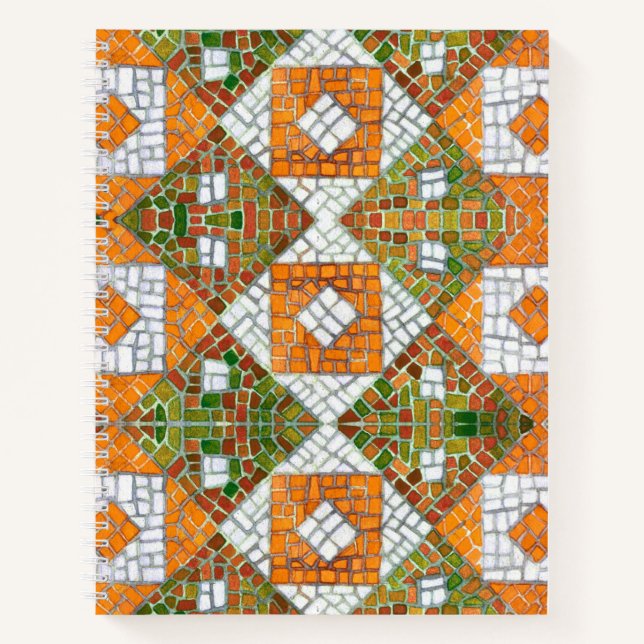 AUTUMN MOSAIC 8.5x11 Spiral Notebook (Front)
