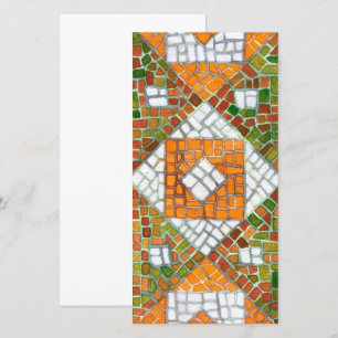 AUTUMN MOSAIC 8x4 Flat Card / Vertical