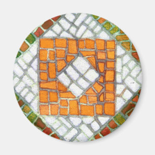 AUTUMN MOSAIC Round Magnet