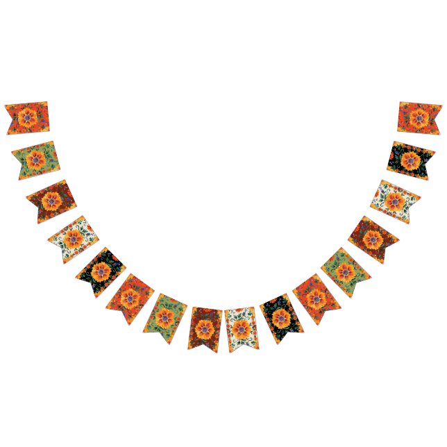 Autumn Mosiac bunting banner (All)