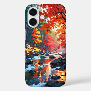 Autumn Mountain River iPhone 16 Case