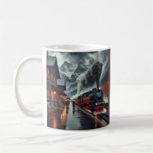 Autumn Mountain Train Journey Coffee Mug
