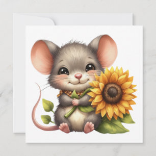 Autumn Mouse Greeting Card