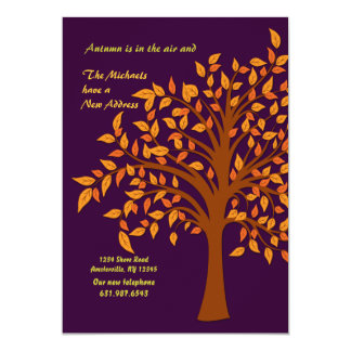 fall moving invitations announcements zazzle co uk